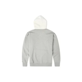 Pull à capuche brodé Converse x Bugs Bunny pour homme, manches longues, gris