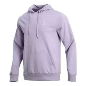 Pull à capuche Converse pour homme, style athleisure, décontracté et sportif, en tricot, violet clair