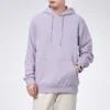 Pull à capuche Converse pour homme, style athleisure, décontracté et sportif, en tricot, violet clair