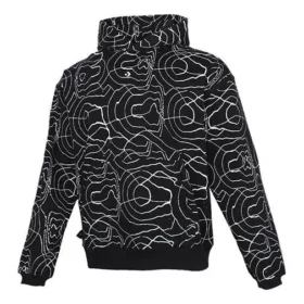 Pull à capuche pour homme Converse Athleisure Casual Sports Splash Ink Printing, doublé polaire, imprimé intégral