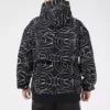 Pull à capuche pour homme Converse Athleisure Casual Sports Splash Ink Printing, doublé polaire, imprimé intégral