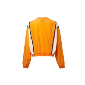 Pull à col rond avec coutures contrastées de la série Capsule, orange