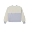 Pull à col rond en laine d&rsquo;agneau, collière, blanc lait