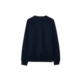 Pull à col rond en tricot sport uni Converse x Kim Jones pour homme, bleu marine