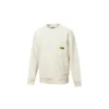 Pull à col rond et manches longues pour homme, blanc