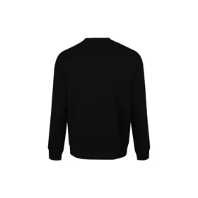Pull à col rond pour homme Converse avec logo alphabétique imprimé, noir