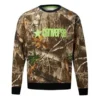 Pull à col rond pour homme Converse à imprimé rétro et logo, motif camouflage