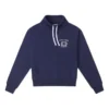 Pull à col roulé et cordon de serrage, tailles asiatiques « Bleu marine »
