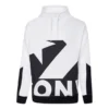 Pull de sport à col montant et logo Converse pour homme, couleurs contrastées, blanc