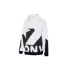 Pull de sport à col montant et logo Converse pour homme, couleurs contrastées, blanc