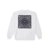 Pull de sport à col rond en tricot avec logo Converse Cashew pour homme, blanc