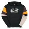 Pull-over Converse x Rokit pour homme, empiècements contrastés, noir