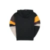 Pull-over Converse x Rokit pour homme, empiècements contrastés, noir