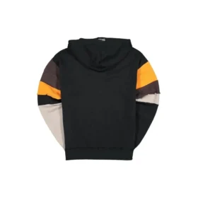 Pull-over Converse x Rokit pour homme, empiècements contrastés, noir