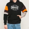 Pull-over Converse x Rokit pour homme, empiècements contrastés, noir
