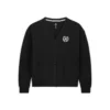 Retro Cardigan Tailles asiatiques « Noir »