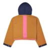 Robe-sweat à capuche convertible, tailles asiatiques « Navy Tan »