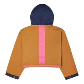 Robe-sweat à capuche convertible, tailles asiatiques « Navy Tan »