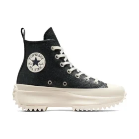 Run Star Hike Leather High Top « Sparkly Black »