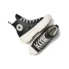Run Star Hike Leather High Top « Sparkly Black »