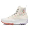 Run Star Hike Platform High « Embroidered Floral – Egret »