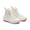 Run Star Hike Platform High « Embroidered Floral – Egret »