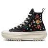 Run Star Hike Platform High « Floral Embroidery »