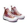 Run Star Hike Platform Tropical Florals High Tops « Mantra Orange »