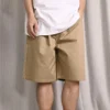 Short baggy 5 poches, tailles asiatiques « Kaki »