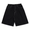 Short baggy 5 poches, tailles asiatiques « Noir »