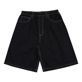 Short baggy 5 poches, tailles asiatiques « Noir »