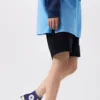 Short Chucks Retro Collegiate, tailles asiatiques « Noir »
