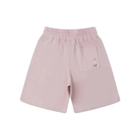 Short à cordon de serrage et motif floral brodé, tailles asiatiques « Pink »