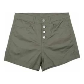 Short de sport taille haute Tailles asiatiques « Olive Green »
