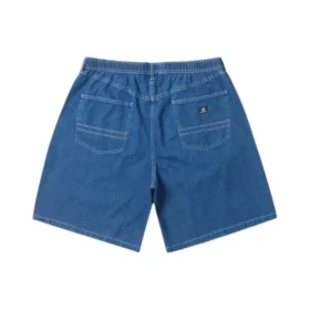 Short en denim ample 9 pouces, taille asiatique « Lt Stone Wash »