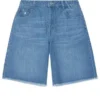 Short en denim, tailles asiatiques « Light Blue Wash »