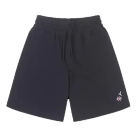 Short en tricot mi-long Logo, tailles asiatiques « Noir »