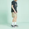Short tissé, tailles asiatiques « Kaki »
