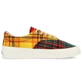 Skid Grip Low « Twisted Plaid – Egret »