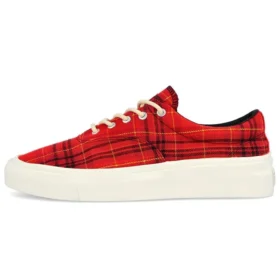 Skid Grip Low « Twisted Plaid – Haute Red »