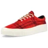 Skid Grip Low « Twisted Plaid – Haute Red »