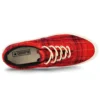 Skid Grip Low « Twisted Plaid – Haute Red »
