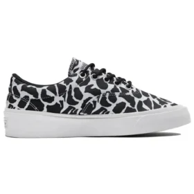 Skidgrip Chaussures de ville basses en toile élégantes Imprimé noir et gris « Noir et gris »