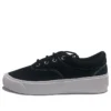SkidGrip Chaussures de ville basses rétro en toile, élégantes, noir et blanc