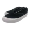 SkidGrip Chaussures de ville basses rétro en toile, élégantes, noir et blanc