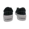 SkidGrip Chaussures de ville basses rétro en toile, élégantes, noir et blanc