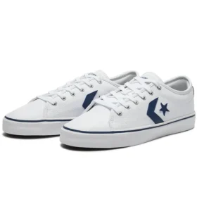 Star Replay Leather « White Navy »