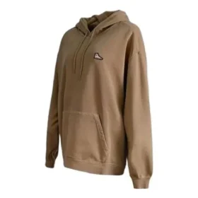 Sweat à capuche ample avec patch, coupe asiatique « Nomad Khaki »