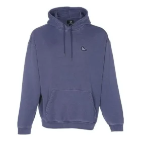 Sweat à capuche ample avec patch « Sneaker » – Tailles asiatiques « Bleu »