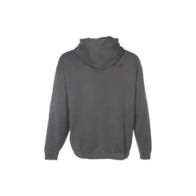 Sweat à capuche ample avec patch sneaker – Tailles asiatiques « Noir Gris »